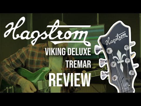 Hagstrom TREVIDLX-BLK Tremar Viking Deluxe Semi-Hollow with Tremolo 2010s - Gloss Black image 5