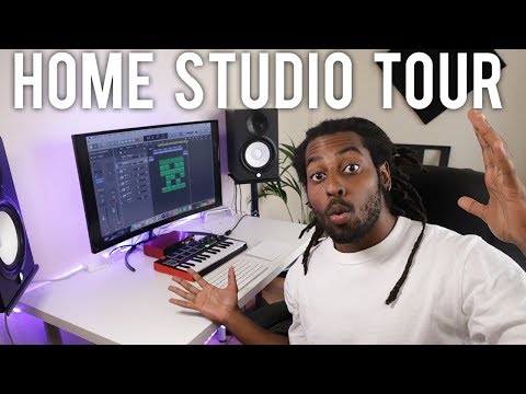 MY HOME MUSIC STUDIO TOUR | Music Production Set Up 2019