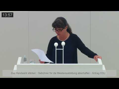 Christina Schade zu Das Handwerk stärken-Gebühren für die Meisterausbildung abschaffen