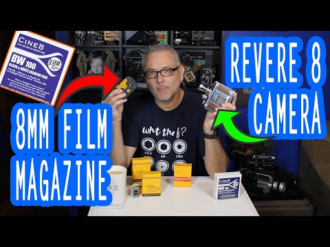 Revere 8 Magazine Camera & Fresh D8 8mm Film | 100 ISO B&W Negative | MovieStuff Scanned