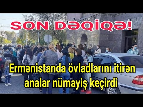 DİQQƏT!  Ermənistanda hərbçi övladlarını itirən analar piket keçirdi: Müharibə dayandırılsın