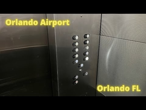 Terrible - Schindler Traction elevator at Orlando Airport (Top Parking Garage) in Orlando FL