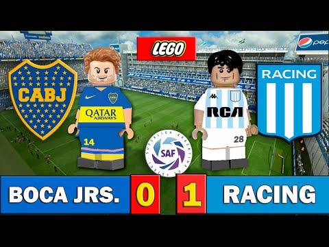 Boca Juniors 0 - 1 Racing Club - SuperLiga - Fútbol LEGO - Resumen y Goles -Stop Motion - Recreación