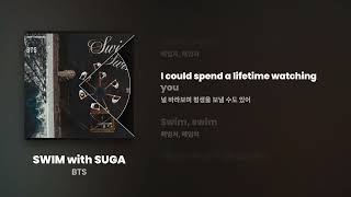 Download lagu BTS - SWIM with SUGA (Melodic Techno Remix) [Lyrics/가사번역] mp3