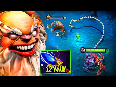 12Mins Aghanim Pudge 30Kills Raid Boss Builds Shiva + Blood Stone Builds Dota 2