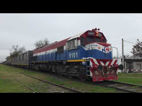 [8K] Tren de tolvas graneras de NCA con destino a General Deheza pasando por Marcos Juárez!!!!!!