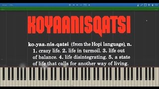 Philip Glass: Koyaanisqatsi (Complete Soundtrack) | Midi Visualisation