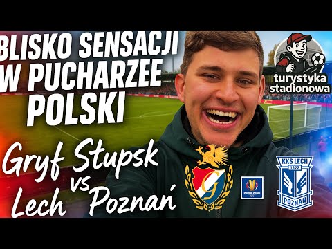 Słupsk był o krok od sensacji! 😱🔥 Gryf Słupsk vs Lech Poznań – Puchar Polski pełen emocji!