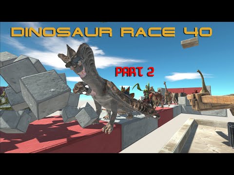 DINOSAUR RACE 40 PART 2 - Animal Revolt Battle Simulator