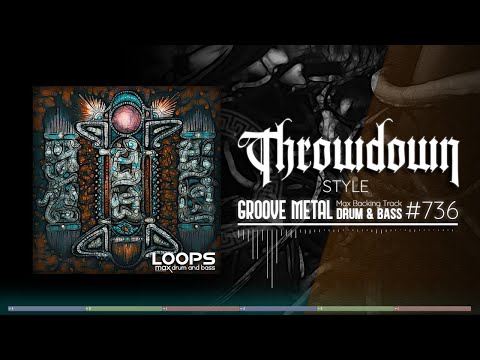 Groove Metal Backing Track / Drum And Bass / Throwdown Style / 180 bpm Jam in D Minor