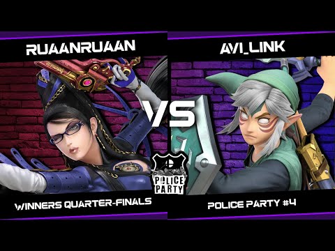 RuaanRuaan (Bayonetta) vs Avi_Link (Link) - Police Party #4 - Winners Quarter Finals