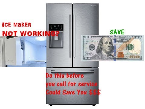 How to Reset ICE Maker for Samsung Refrigerator When It's Not Working.