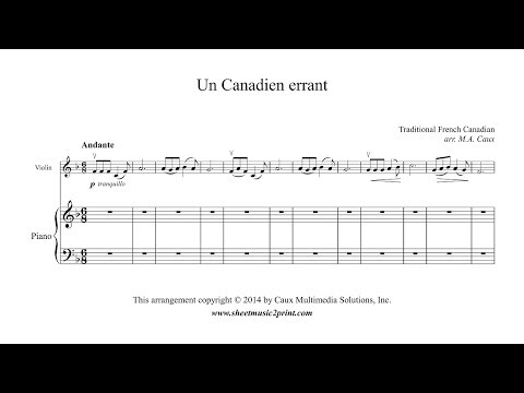 Un Canadien Errant - Misc Tradional