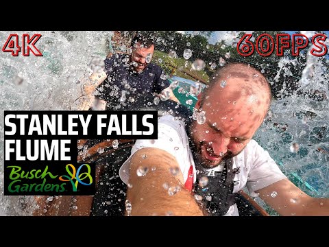 Stanley Falls Log Flume | Busch Gardens Tampa | GoPro Hero9 (4K)