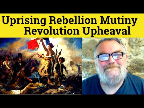 😎 Uprising vs Rebellion vs Revolution vs Upheaval vs Mutiny Meaning - Uprising Definition Revolution