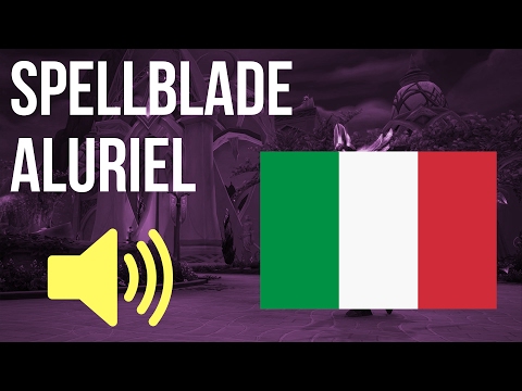🔊 World of Warcraft in Italian - Aluriel la Lama Incantata  Audio (Rocca della Notte)