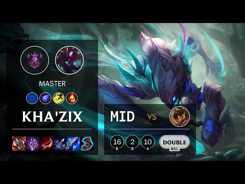 Kha'Zix Mid vs Ziggs - EUW Master Patch 10.22