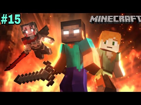 Scary Lava in Minecraft! Candy Boy Gameplay #15