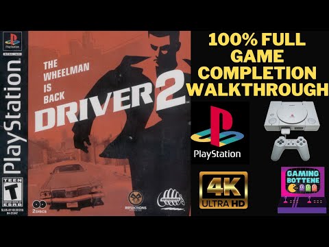 Driver 2: The Wheelman is Back (PS1) 100% Full Game Walkthrough #drivergame #driverps1 #driver2