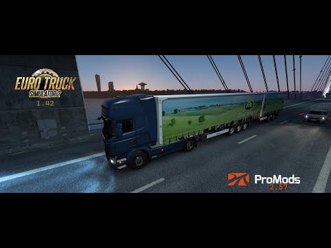 ETS2 1.42 I Truckers Vlog- Ep #6 I Scania R440 I Trelleborg - Hamburg  I PM 2.57 I First time abroad