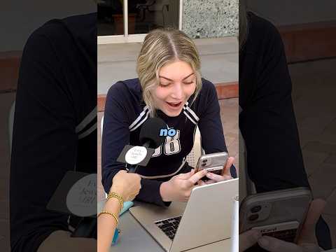 FaceTime a random person for a surprise🎁 #publicinterview #shorts