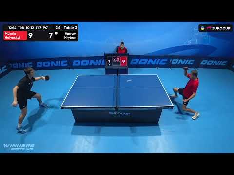 10:45 Mykola Halynskyi - Vadym Hryban 22.09.2023 TT Euro.Cup Ukraine Star. TABLE 3