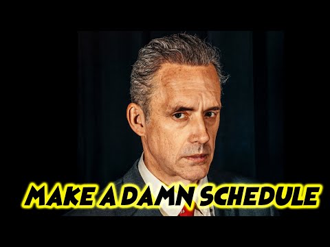 Make a damn schedule Jordan Petersen