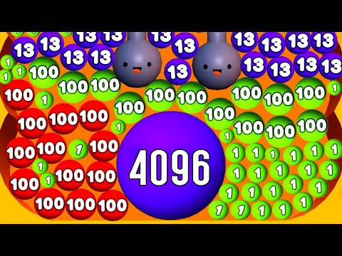 DIGS & BALLS - 2048 Sand Balls (Math Games, Dig 2048 Games) Satisfying Mobile Asmr Gameplay