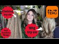 TEMU TRY ON HAUL SHOULD THE WIG GO BACK
