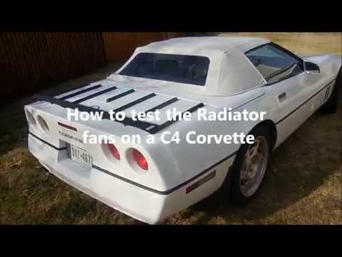 How to test the radiator fans on your C4 Corvette