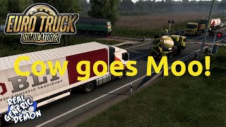 Euro Truck Simulator 2 - Ep175: Cow goes Moo!
