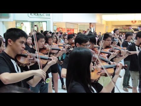 Flash Mob - Performing "Ode to Joy" in a mall (HD) 🎵💃🏽
