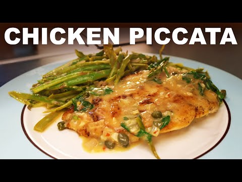 Chicken piccata | asparagus 'noodles'