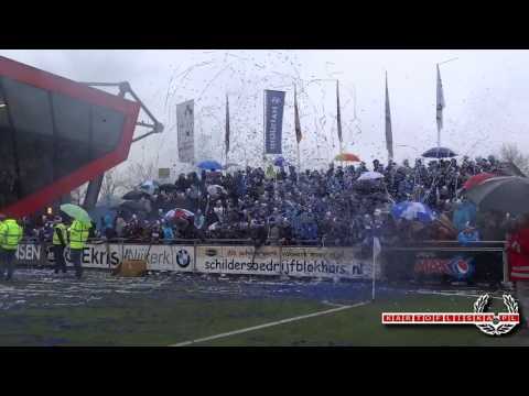 SV Spakenburg fans entering the Derby of Spakenburg. Ijsselmeervogels - Spakenburg 1:0. 9.03.2013