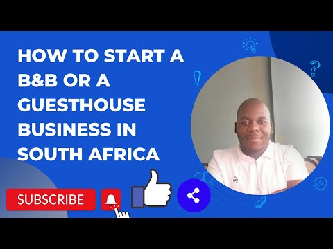 , title : 'How to start a B&B or a Guesthouse business in South Africa'