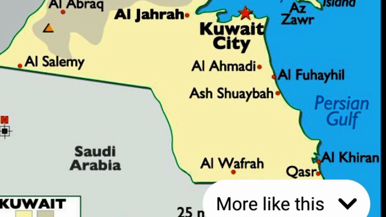 Map of Kuwait Map