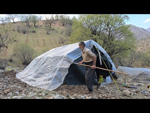 lran nomadic life: Jahangir's efforts to secure the tent in the mountains