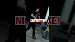 Hi Nicholas Cage 👋 #shorts #nicholascage #actor #famous #lol #motorcycle #trend #trending #viral