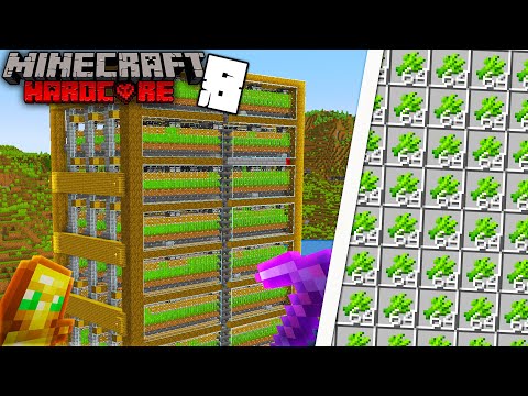 Zetro - I Built an UNLIMITED Sugar Cane Farm in Minecraft Hardcore!