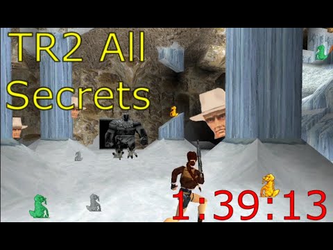 Tomb Raider 2 All Secrets Speedrun 1:39:13