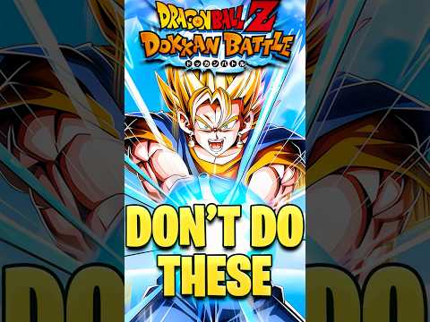 3 BEGINNER Mistakes to Avoid in Dokkan #shorts