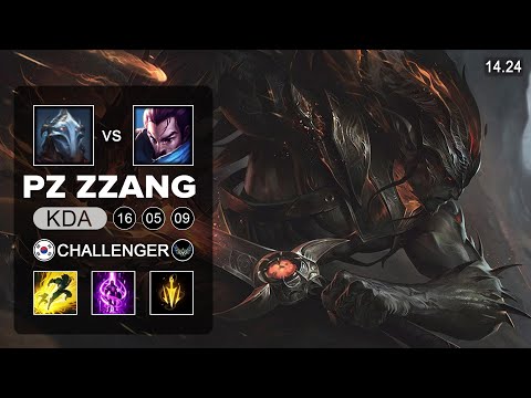 PzZZang Yasuo vs Viktor Mid - KR Challenger - Patch 14.24 Season 14
