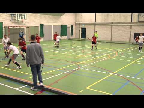 HCPijnacker JC1 - Hudito JC 2 13 februari 2011 zaalhockey wedstrijd indoor field hockey