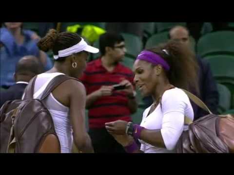 The Williams sisters win the Ladies Doubles finals and I was caught on camera :)