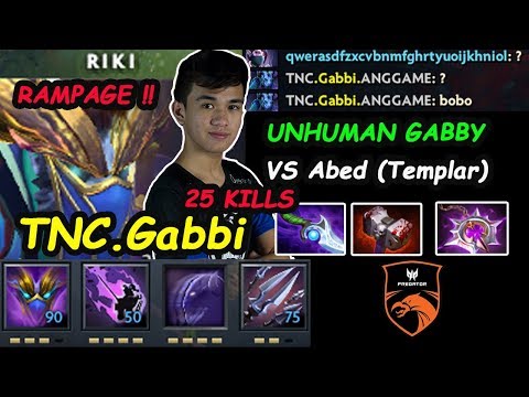 TNC Gabbi - [Riki] Carry Insane Backstab Damage Rampage vs Abed Templar Dota 2 7.22 Pro Gameplay