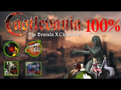 Castlevania Dracula X Chronicles todos os colecionáveis (Discos, donzelas, Jogos Clássicos) 100%