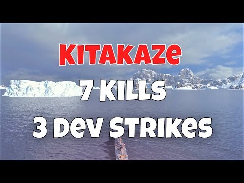 Kitakaze T9 IJN DD | 7 Kills, 3 Dev Strikes | World of Warships