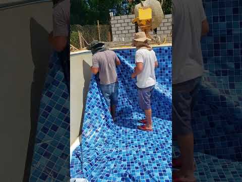 Piscina de vinil construída por Sólazer Piscinas em Morungaba - SP! 💙 #shorts
