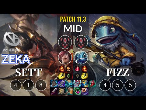 VG Zeka Sett vs Fizz Mid - KR Patch 11.3