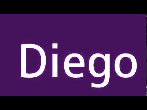 How to say Diego in Spanish